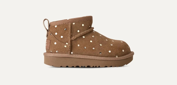 UGG Toddler | Classic Ultra Mini Shiny Dots Småbarn – Chestnut | Torgunns Barneklær AS
