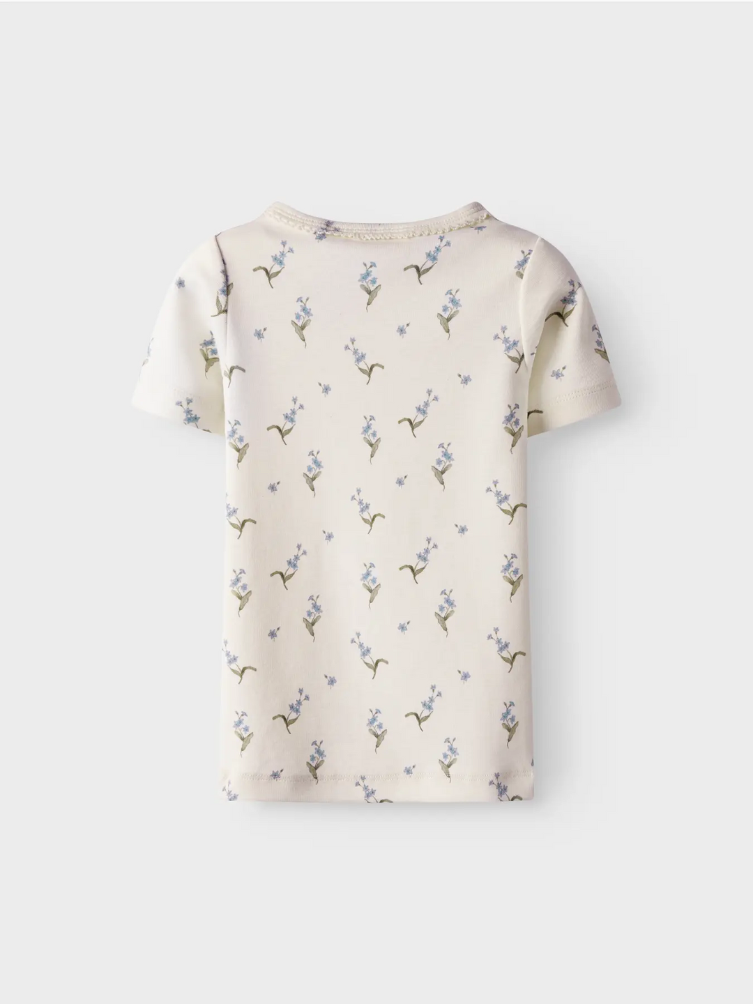 Lil' Atelier Mini GAYO SIG SS SLIM TOP - Coconut Milk | FORGET ME NOT - Torgunns Barneklær AS