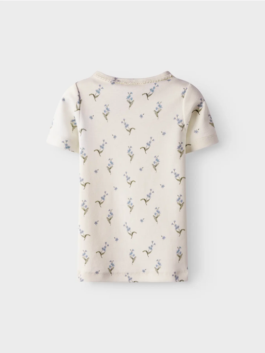 Lil' Atelier Mini GAYO SIG SS SLIM TOP - Coconut Milk | FORGET ME NOT - Torgunns Barneklær AS