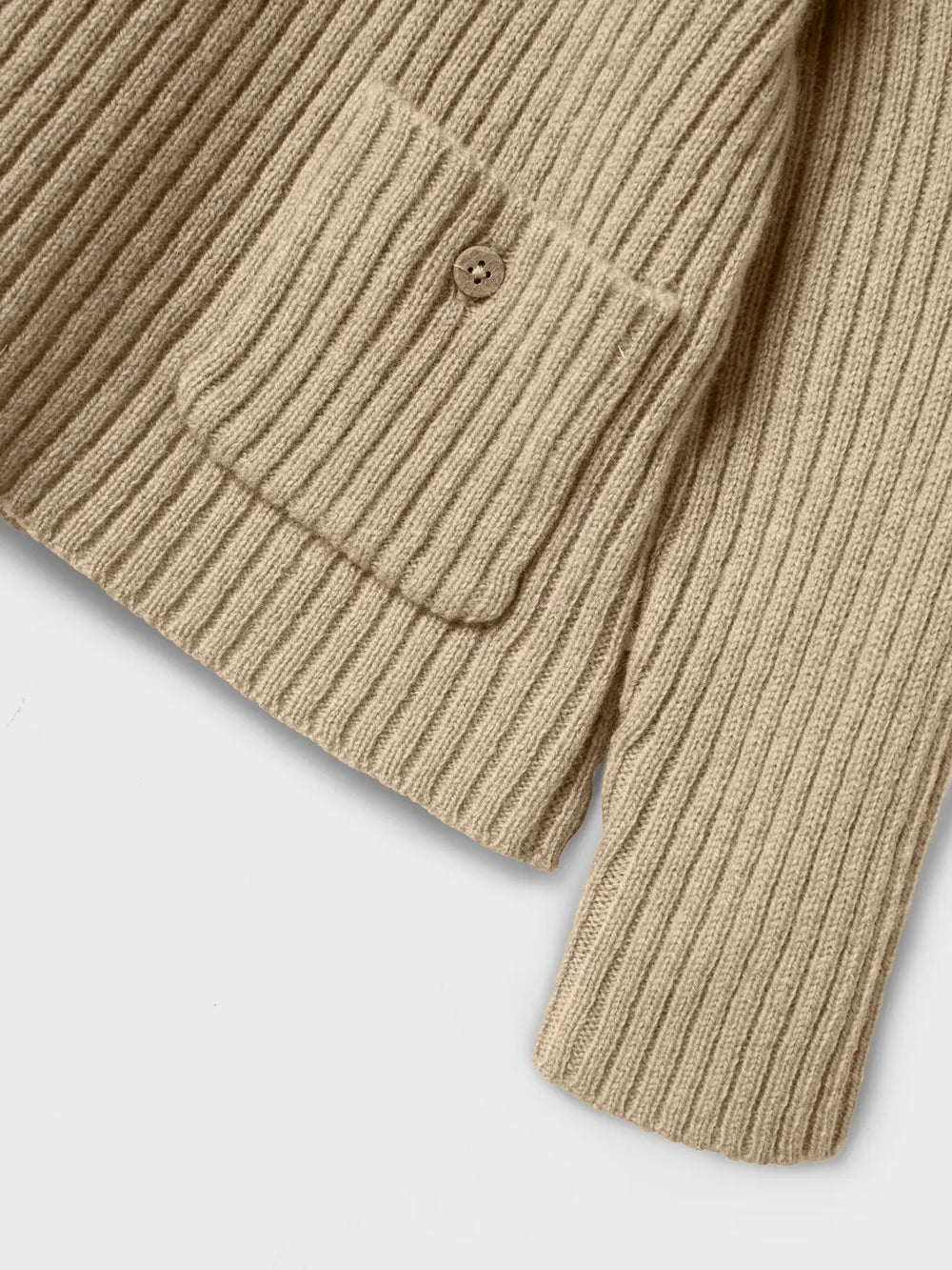 Lil' Atelier Mini WOOL NALIO LS KNIT - Safari MELANGE - Torgunns Barneklær AS