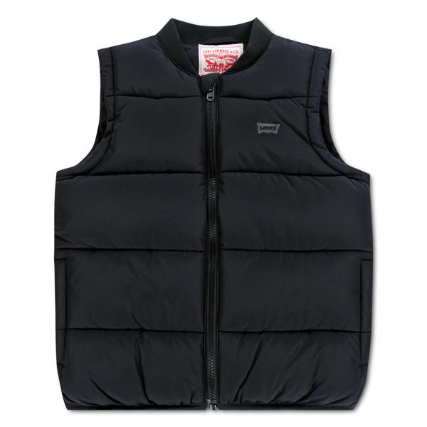 Levis Batwing Embroidered Puffer Vest – Jet Black