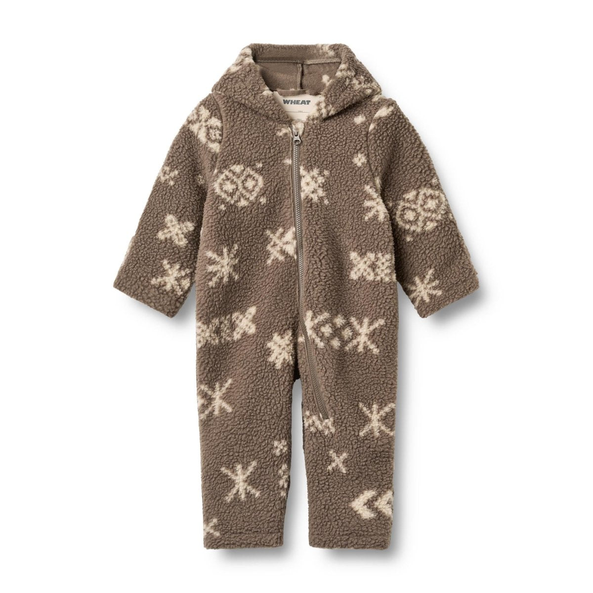 Wheat | Allo Fleecedress - Dry Wood Jacquard | Torgunns Barneklær AS