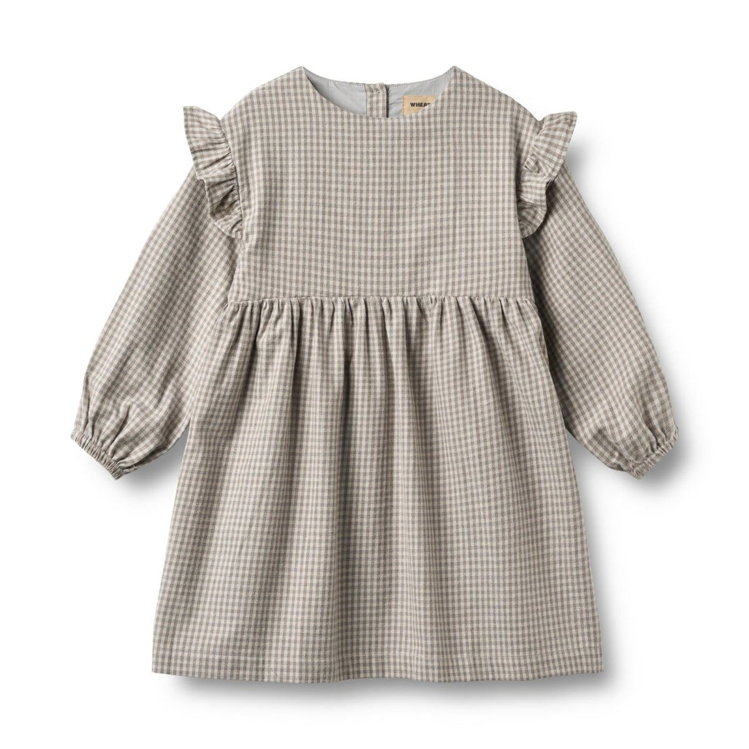 Wheat | Dress Gro - Greybrown Check | Torgunns Barneklær AS
