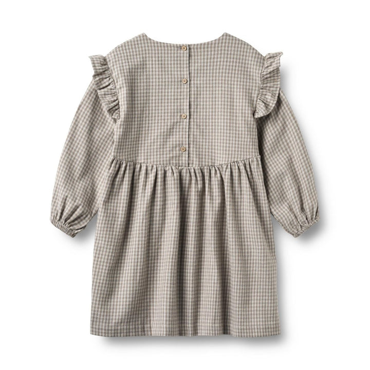 Wheat | Dress Gro - Greybrown Check | Torgunns Barneklær AS