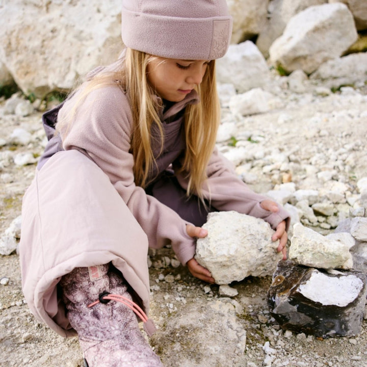 Wheat | Fleece Beanie Loloen - Dry Rose | Torgunns Barneklær AS