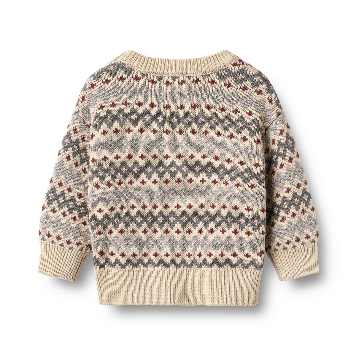 Wheat | Jacquard Pullover Harlow Baby Unisex - Flint | Torgunns Barneklær AS