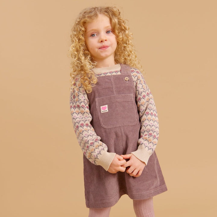 Wheat | Jacquard Pullover Harlow - Offwhite | Torgunns Barneklær AS
