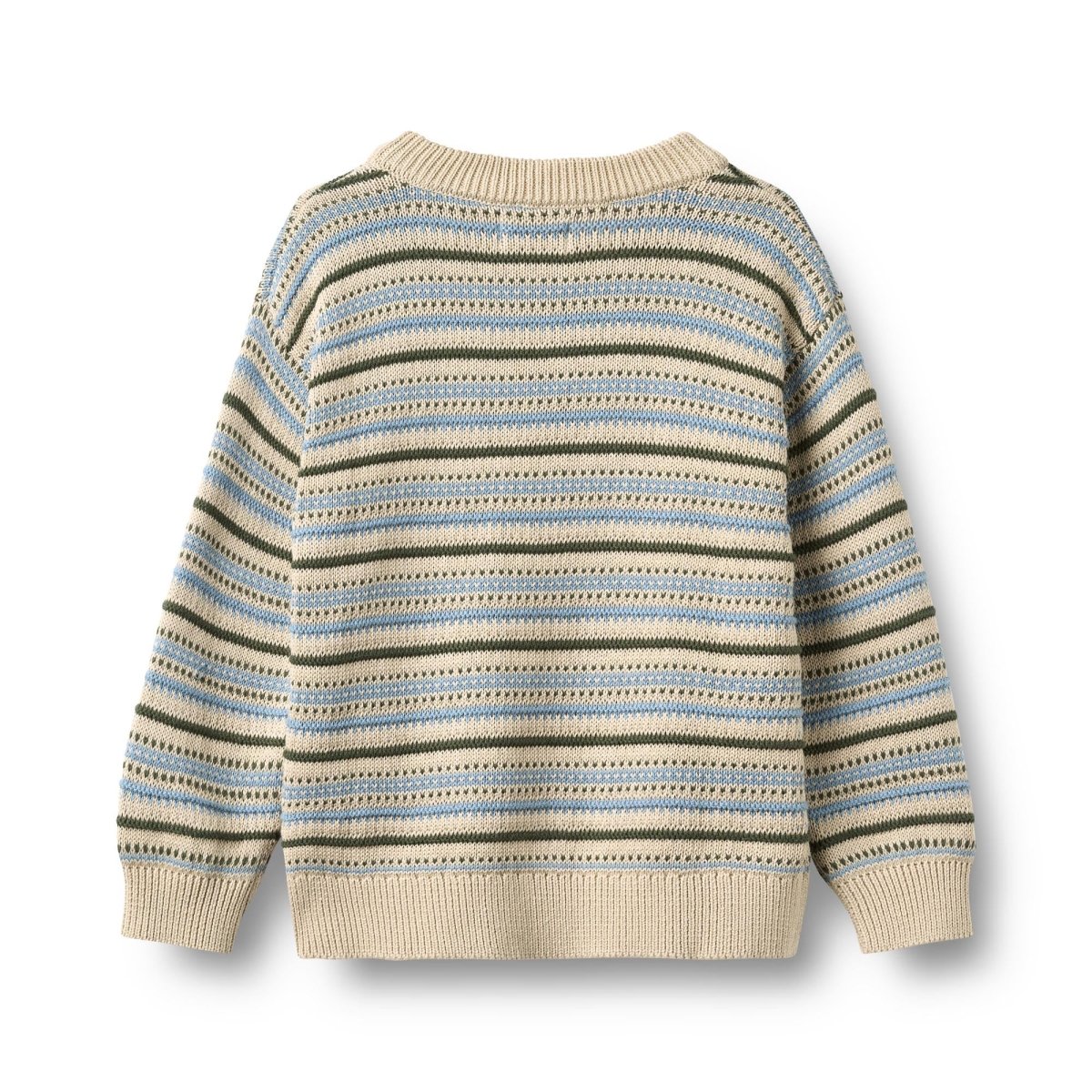 Wheat | Jacquard Pullover Harlow - Offwhite | Torgunns Barneklær AS