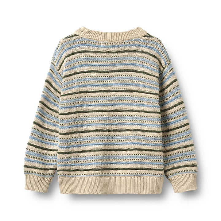 Wheat | Jacquard Pullover Harlow - Offwhite | Torgunns Barneklær AS