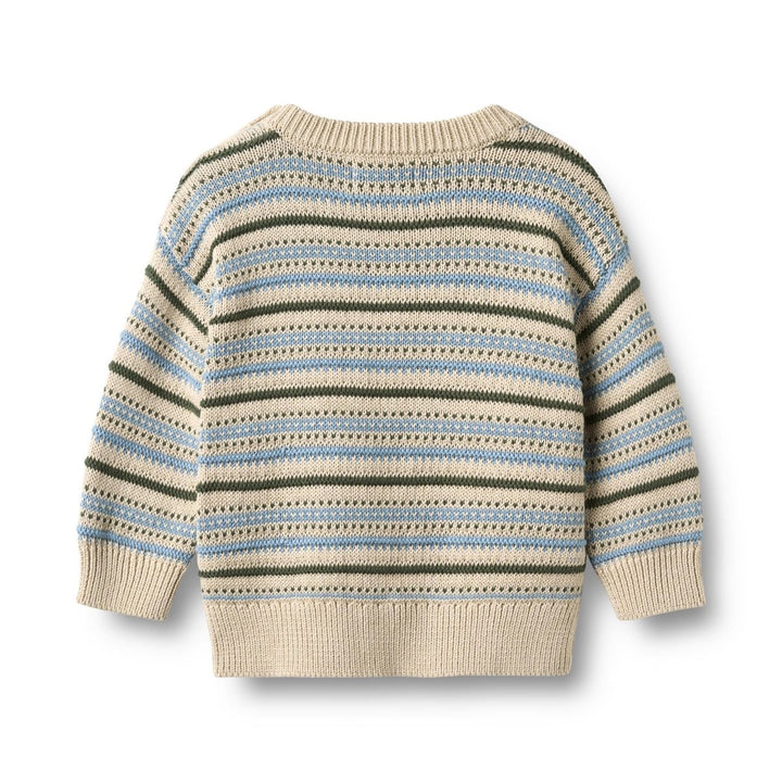 Wheat | Jacquard Pullover Harlow - Offwhite | Torgunns Barneklær AS