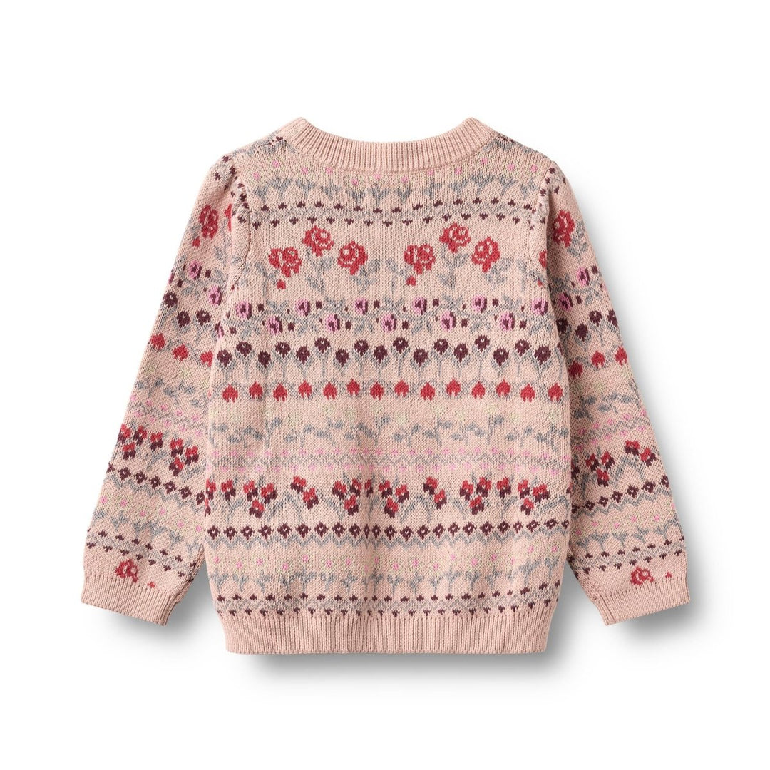 Wheat | Jacquard Pullover Mikmak - Dim Rose | Torgunns Barneklær AS