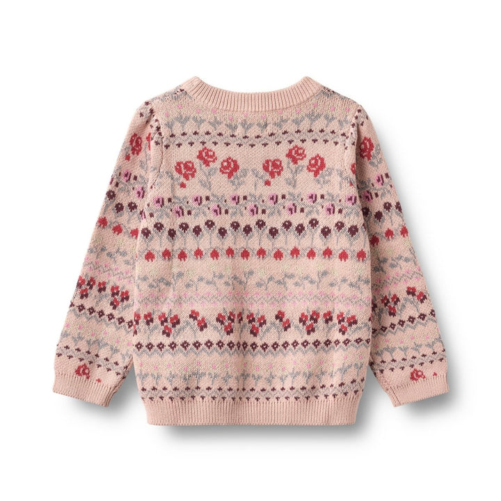 Wheat | Jacquard Pullover Mikmak - Dim Rose | Torgunns Barneklær AS