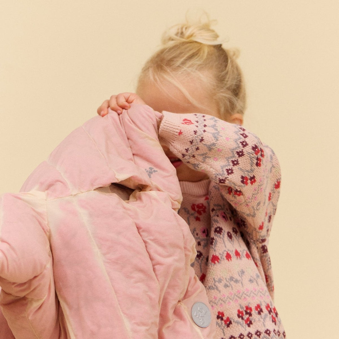 Wheat | Jacquard Pullover Mikmak - Dim Rose | Torgunns Barneklær AS