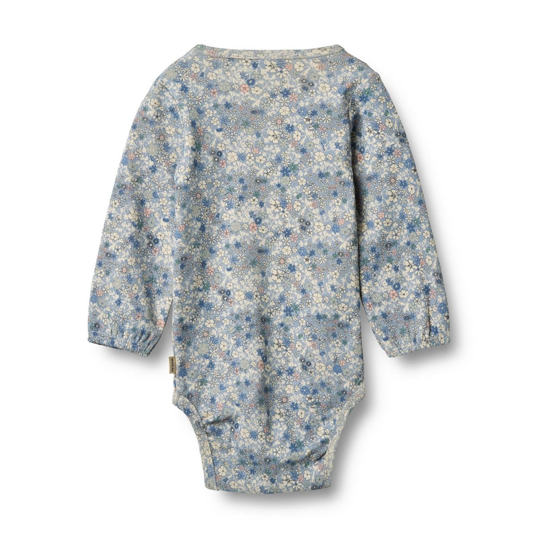 Wheat Main Body LS Elmine - Blue summer flowers | Torgunns Barneklær AS