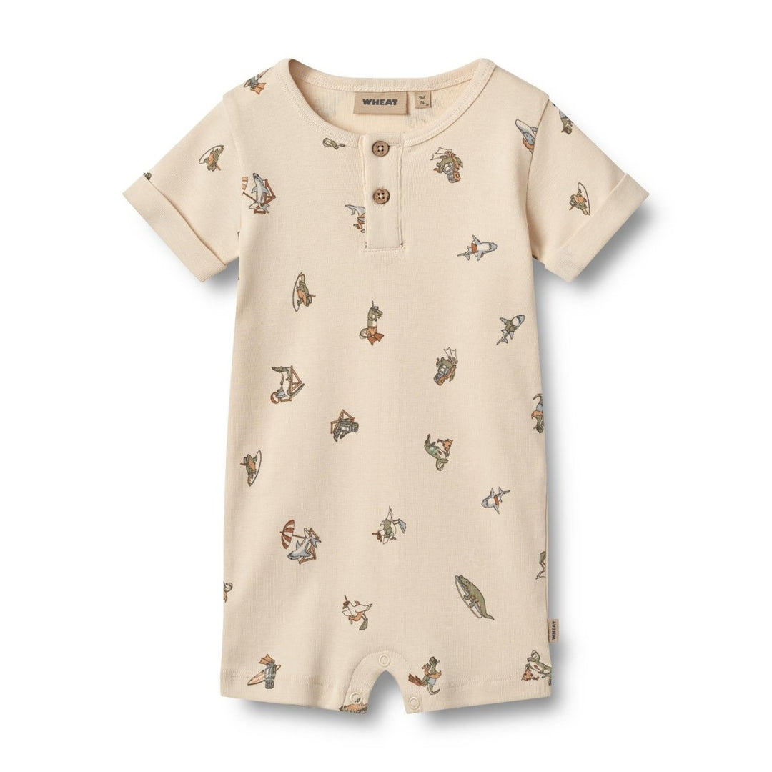 Wheat Main Jumpsuit S/S Alfred - Beach Friends | Torgunns Barneklær AS