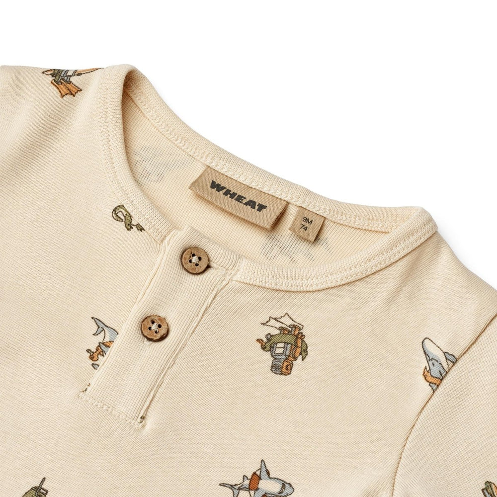 Wheat Main Jumpsuit S/S Alfred - Beach Friends | Torgunns Barneklær AS