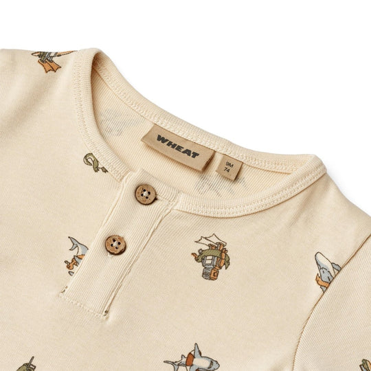 Wheat Main Jumpsuit S/S Alfred - Beach Friends | Torgunns Barneklær AS