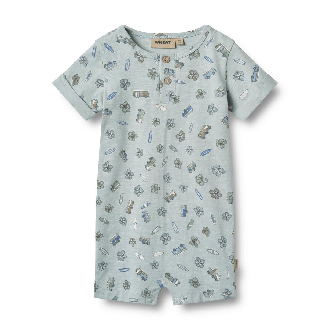 Wheat Main Jumpsuit S/S Alfred - Surf friends | Torgunns Barneklær AS