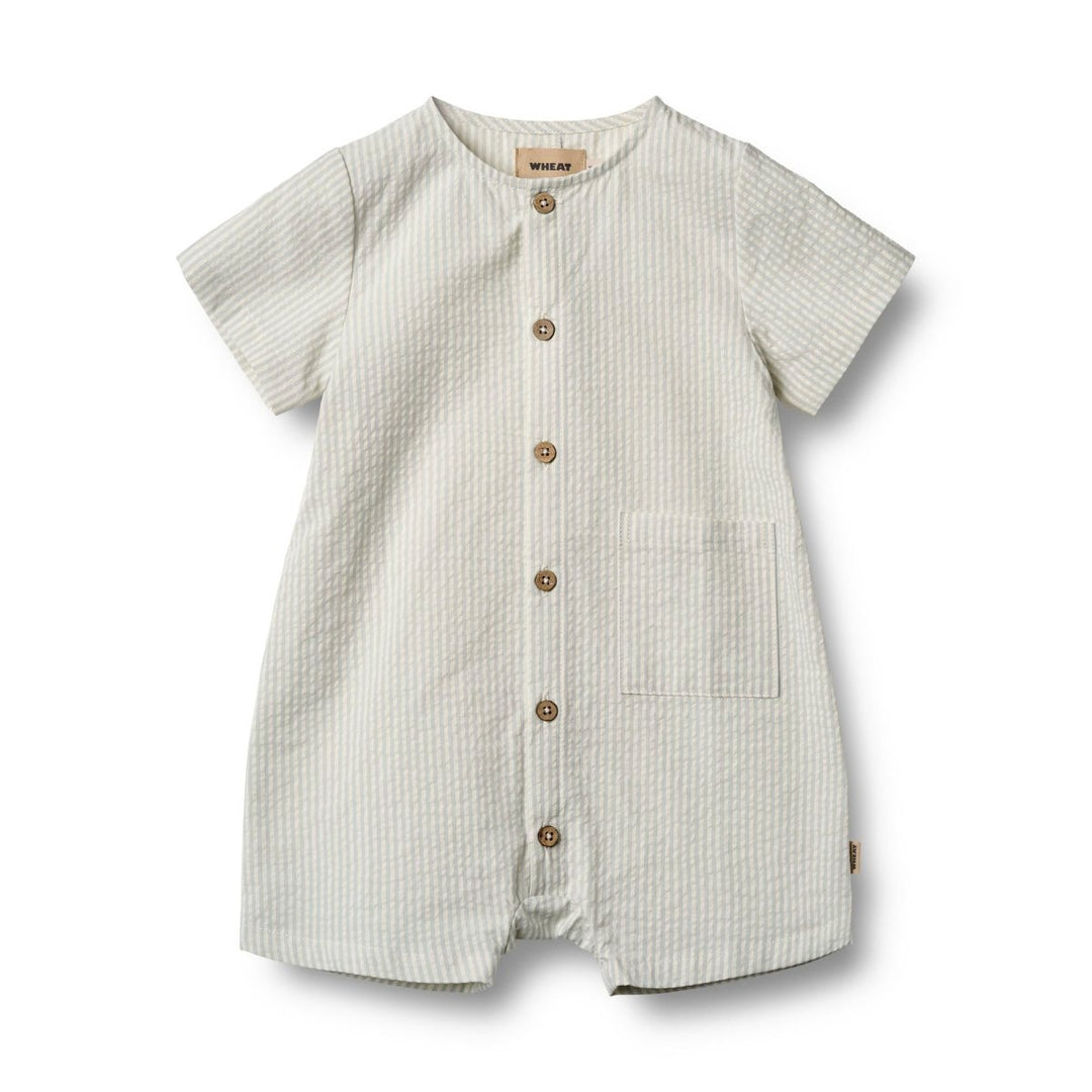 Wheat Main Playsuit Frederik - Blue Summer Stripe | Torgunns Barneklær AS