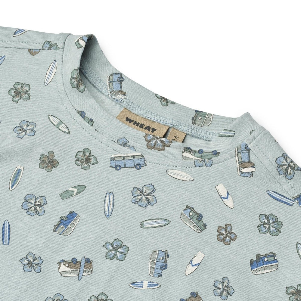 Wheat Main T-Shirt S/S Tommy - Surf friends | Torgunns Barneklær AS