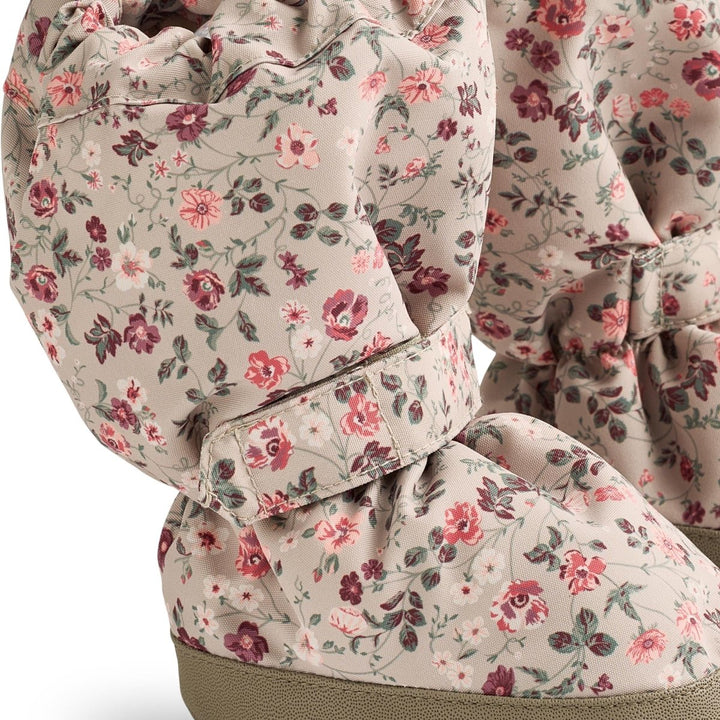 Wheat | Outerwear Booties - Grey Moon Flowers | Torgunns Barneklær AS