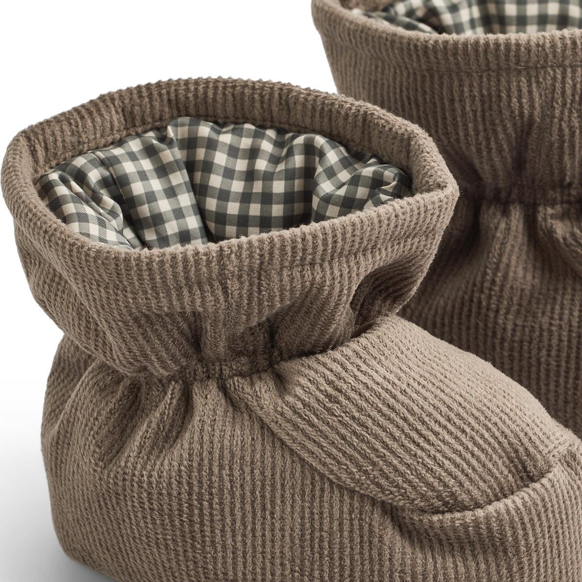 Wheat | Puffer Baby Booties Fuffa - Dry Wood | Torgunns Barneklær AS