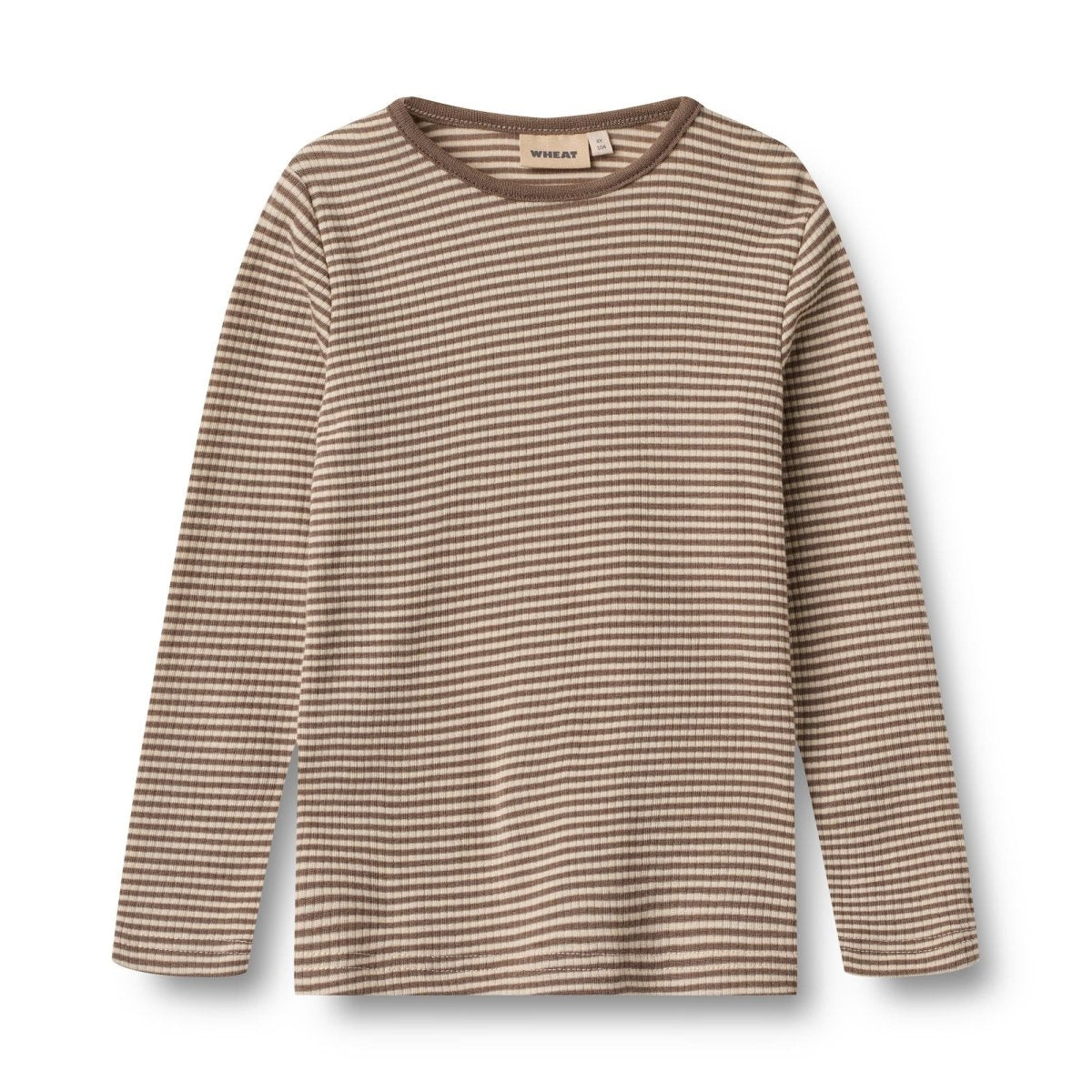 Wheat | Ull Genser Alfie - Wood Stripe | Torgunns Barneklær AS