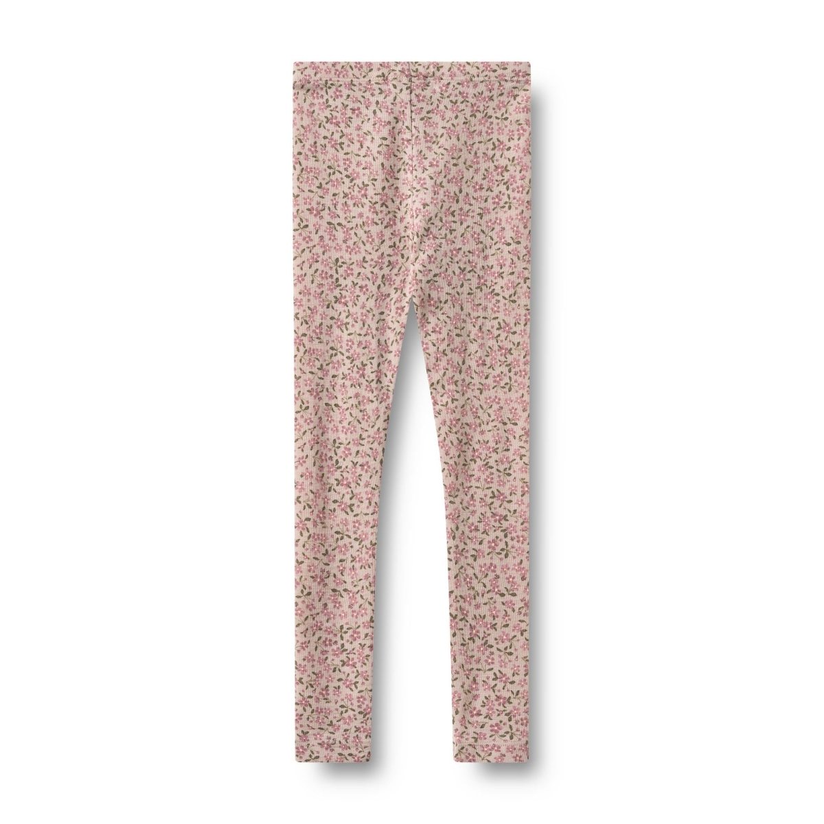Wheat | Ull Leggings Agi - Pale Lilac Flowers | Torgunns Barneklær AS
