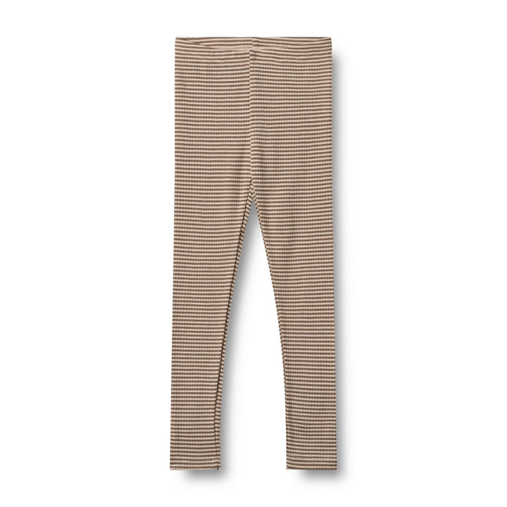 Wheat | Ull Leggings Agi - Wood Stripe | Torgunns Barneklær AS