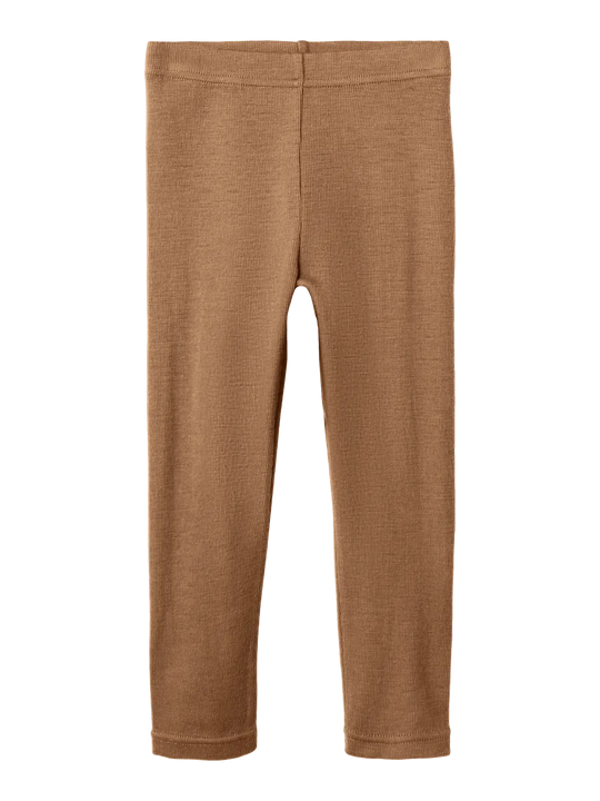 Lil' Atelier Mini NOEL NEB WOOL SLIM LEGGING - Tigers Eye - Torgunns Barneklær AS