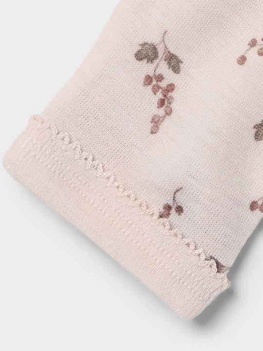 Lil' Atelier Baby WOOL NOEL NIA SLIM LEGGING NOOS - Morganite | BERRY - Torgunns Barneklær AS