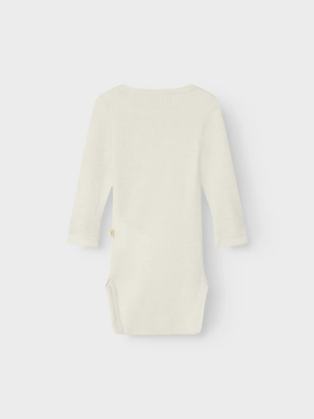 Lil' Atelier Baby WOOL NALU RIB LS SLIM BODY - Turtledove Melange - Torgunns Barneklær AS