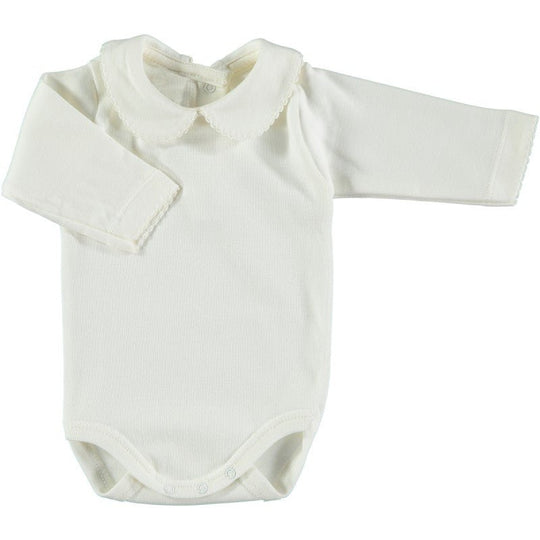 babidu | Body m/Rund Krage - Offwhite | Torgunns Barneklær AS