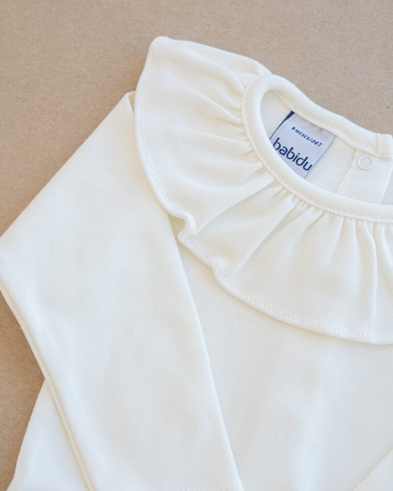 babidu | Body m/Rysjekrage - Offwhite | Torgunns Barneklær AS