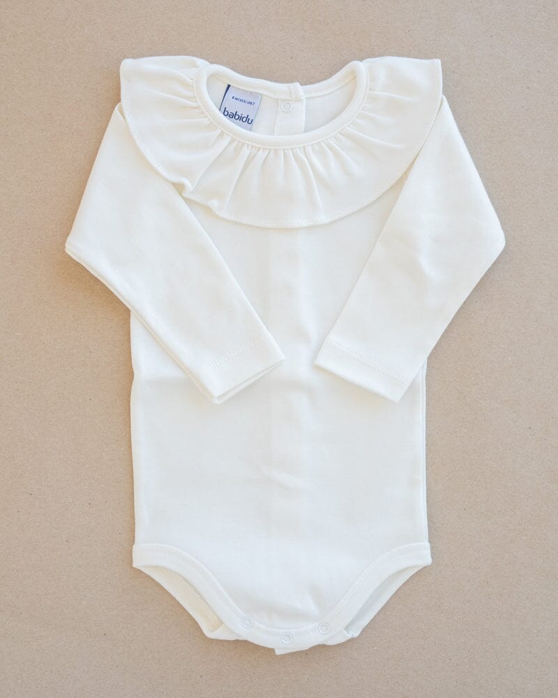 babidu | Body m/Rysjekrage - Offwhite | Torgunns Barneklær AS