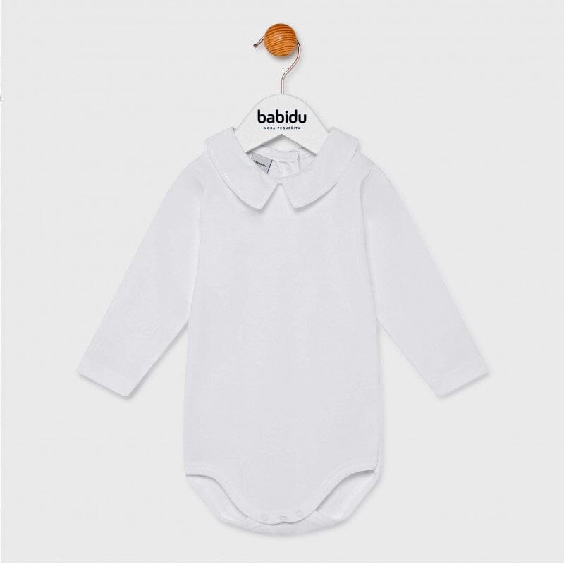 babidu | Body m/Spisskrage - Hvit | Torgunns Barneklær AS