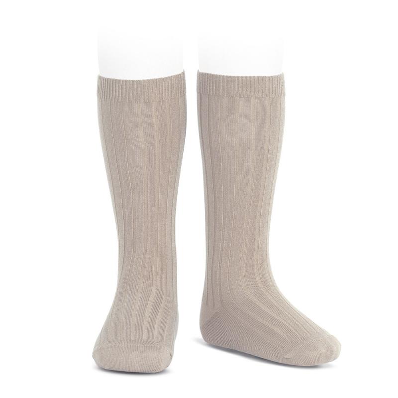 Còndor Ribb Knesokk - BEIGE | Torgunns Barneklær AS