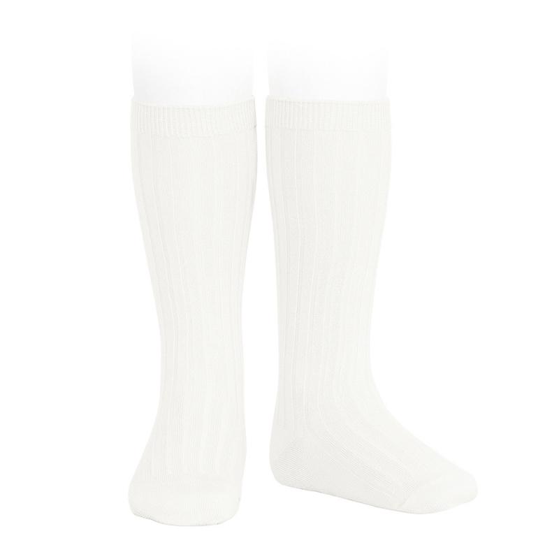 Còndor Ribb Knesokk - Offwhite | Torgunns Barneklær AS