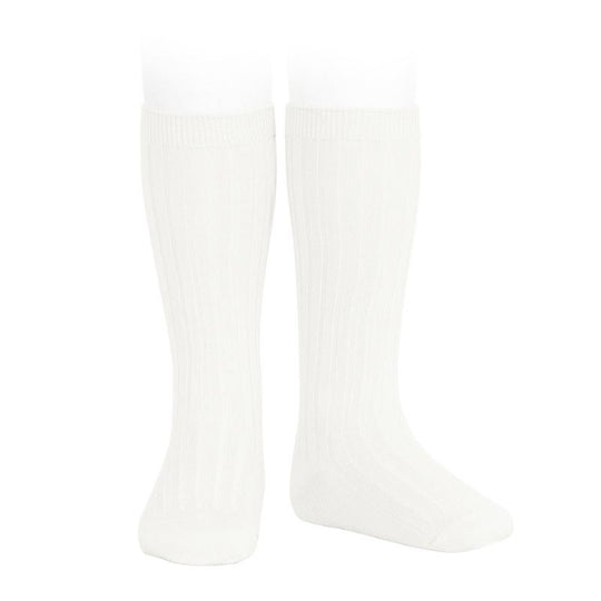 Còndor Ribb Knesokk - Offwhite | Torgunns Barneklær AS