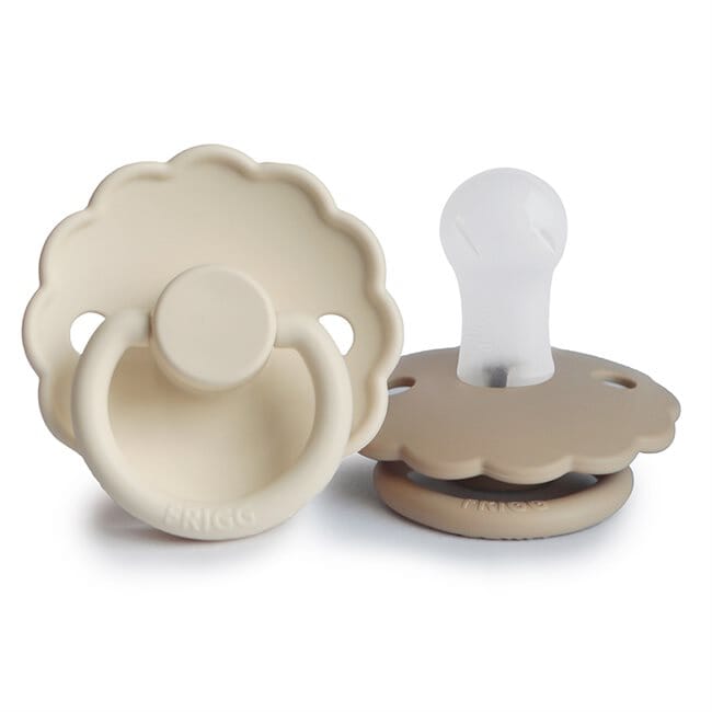 FRIGG | Daisy Smokk Silikon 2pk - Cream/Croissant | Torgunns Barneklær AS
