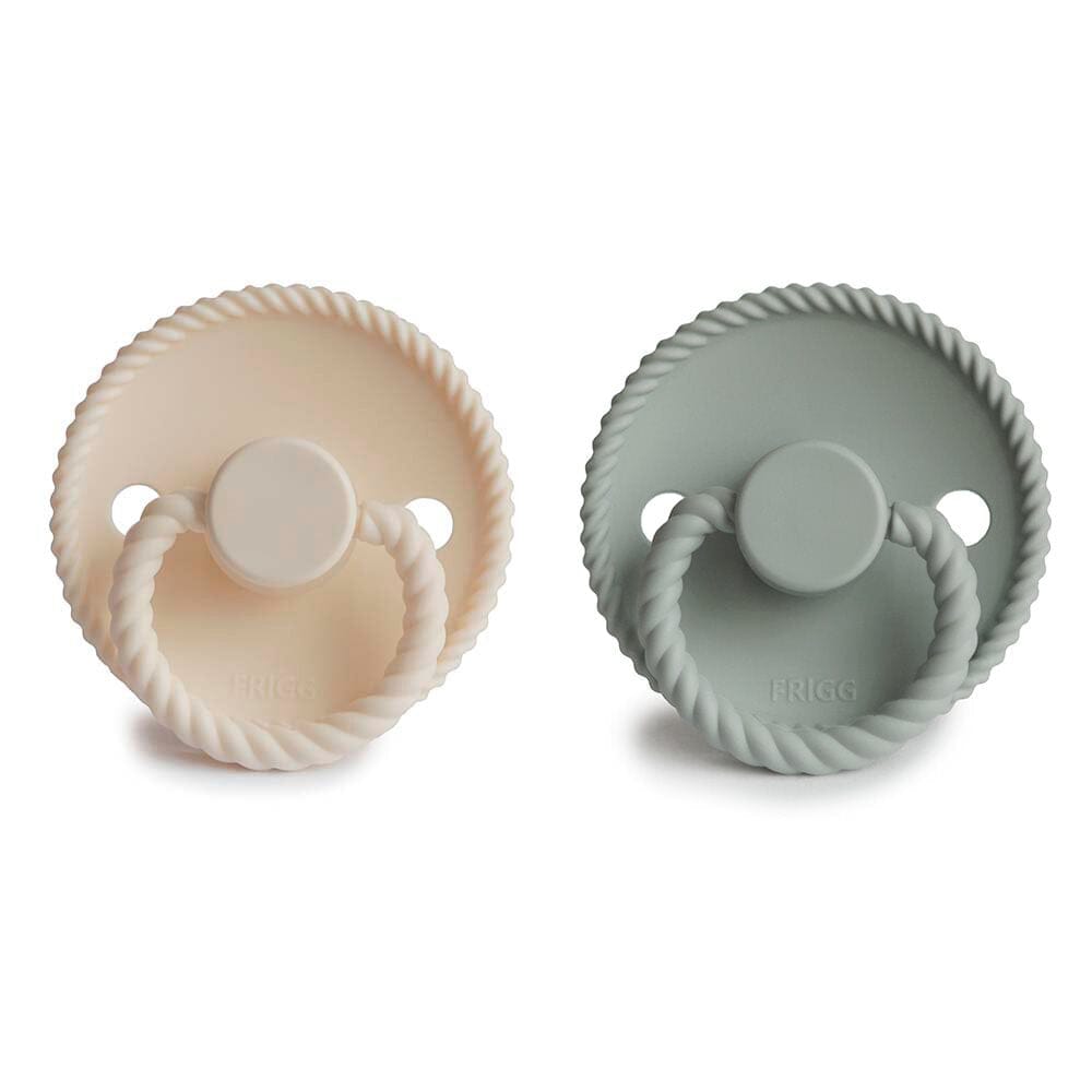 FRIGG | Rope Silicone 2pk - Cream/Sage | Torgunns Barneklær AS