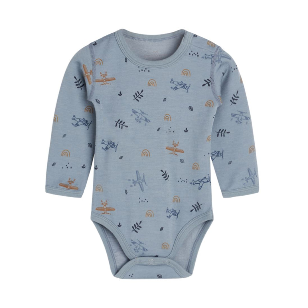 Hust & Claire Ull/Bambus BALOO Body - Blue wind Ulltøy Hust & Claire 