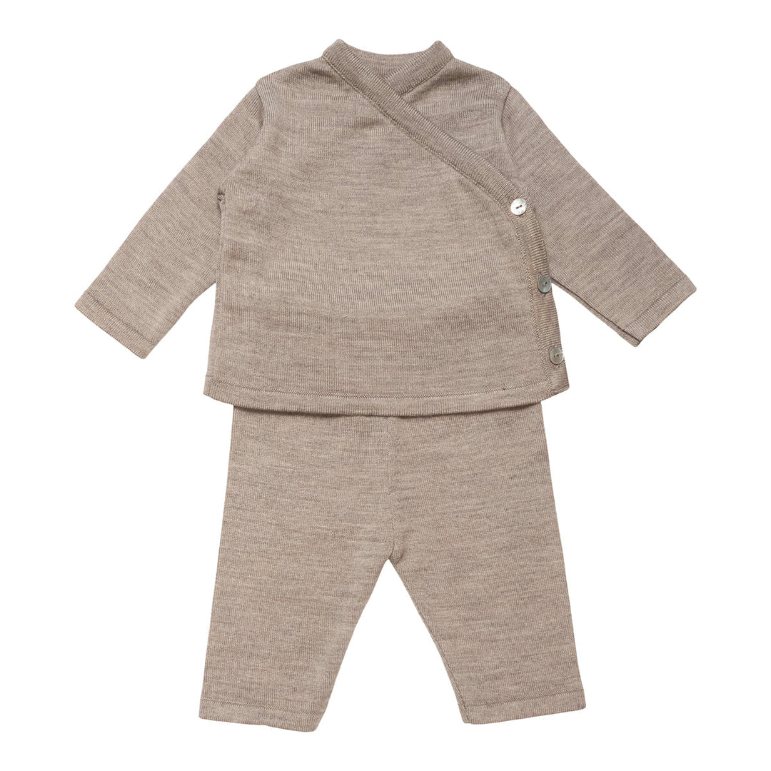 HUTTELiHUT VAD Baby Shirt+Bux set Merino Camel Kategori HUTTELiHUT 