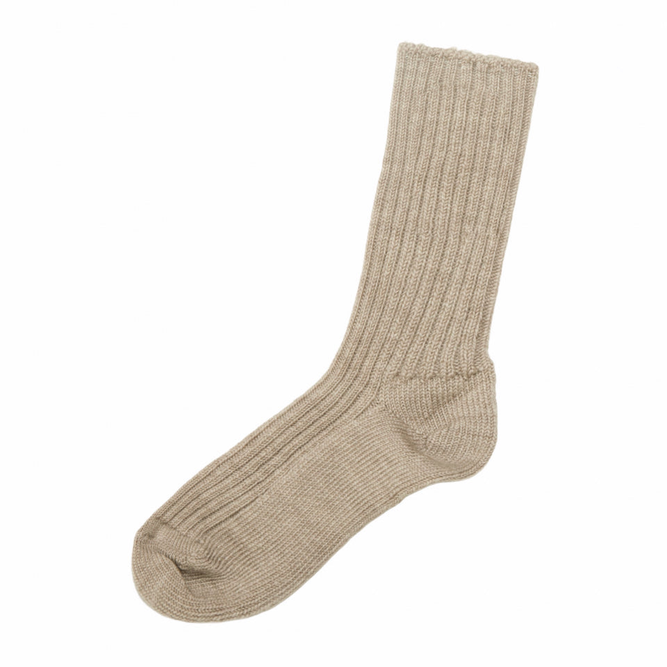 JOHA ULL // RIB Ullsokker - Beige melange Ulltøy joha 