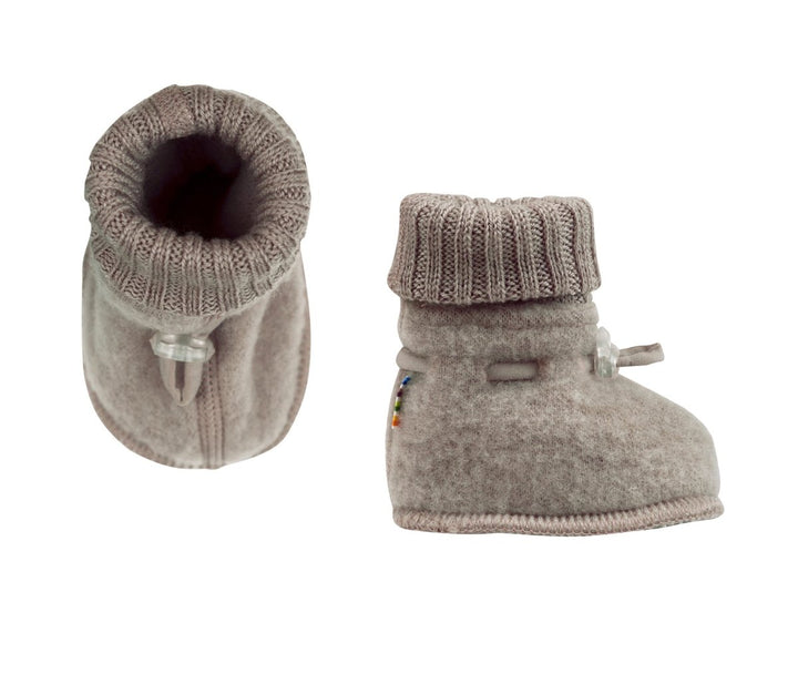 Joha Ull | Ullfleece Sleeping booties - Sesame Melange | Torgunns Barneklær AS