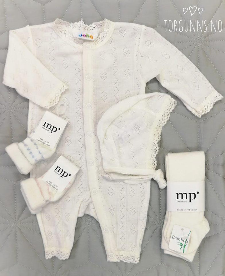 Joha Ull/Silke | Lue m/blonde - Offwhite | Torgunns Barneklær AS