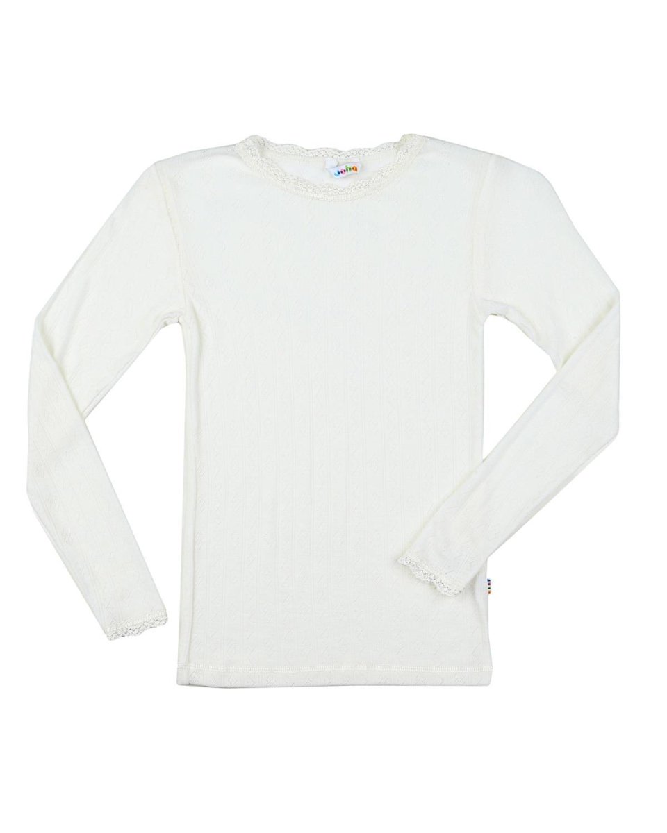 JOHA Ull/Silke | Undertrøye m/Blonde - Offwhite | Torgunns Barneklær AS