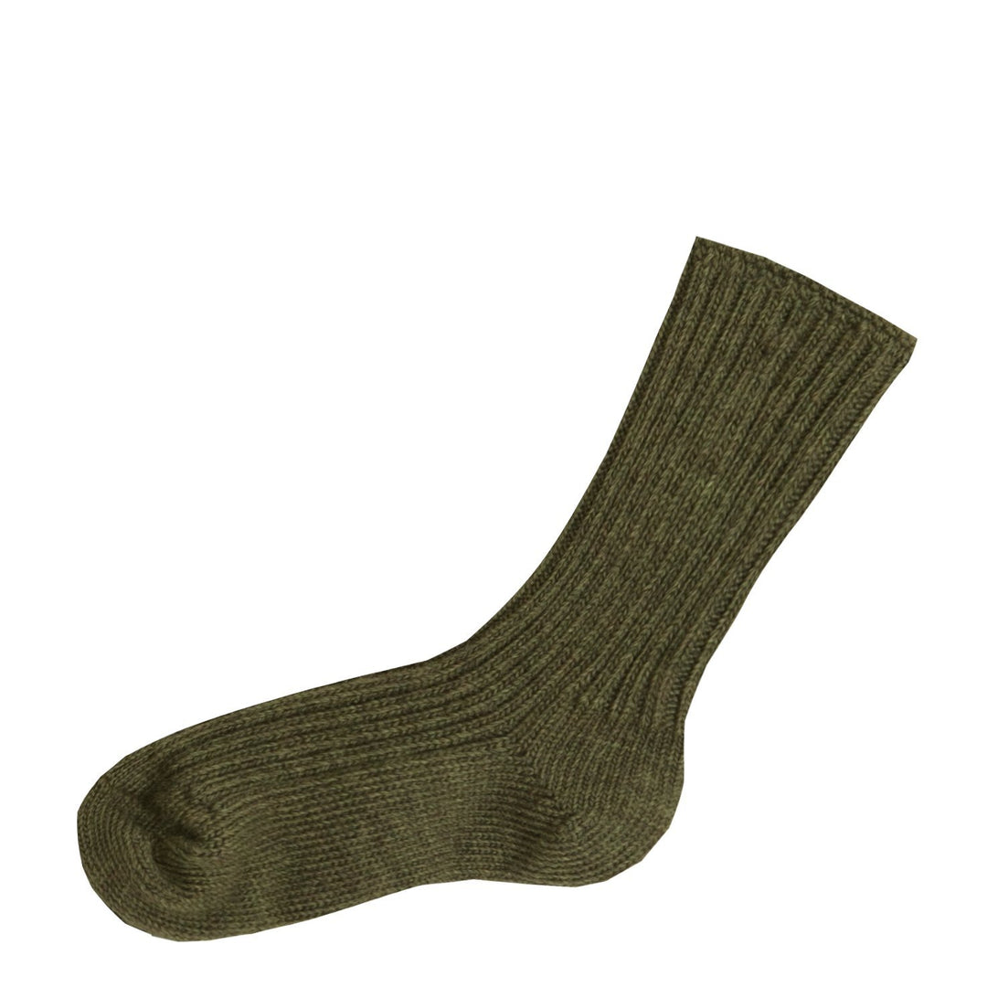 JOHA Wool socks - Dark Moss Melange Sokker JOHA 