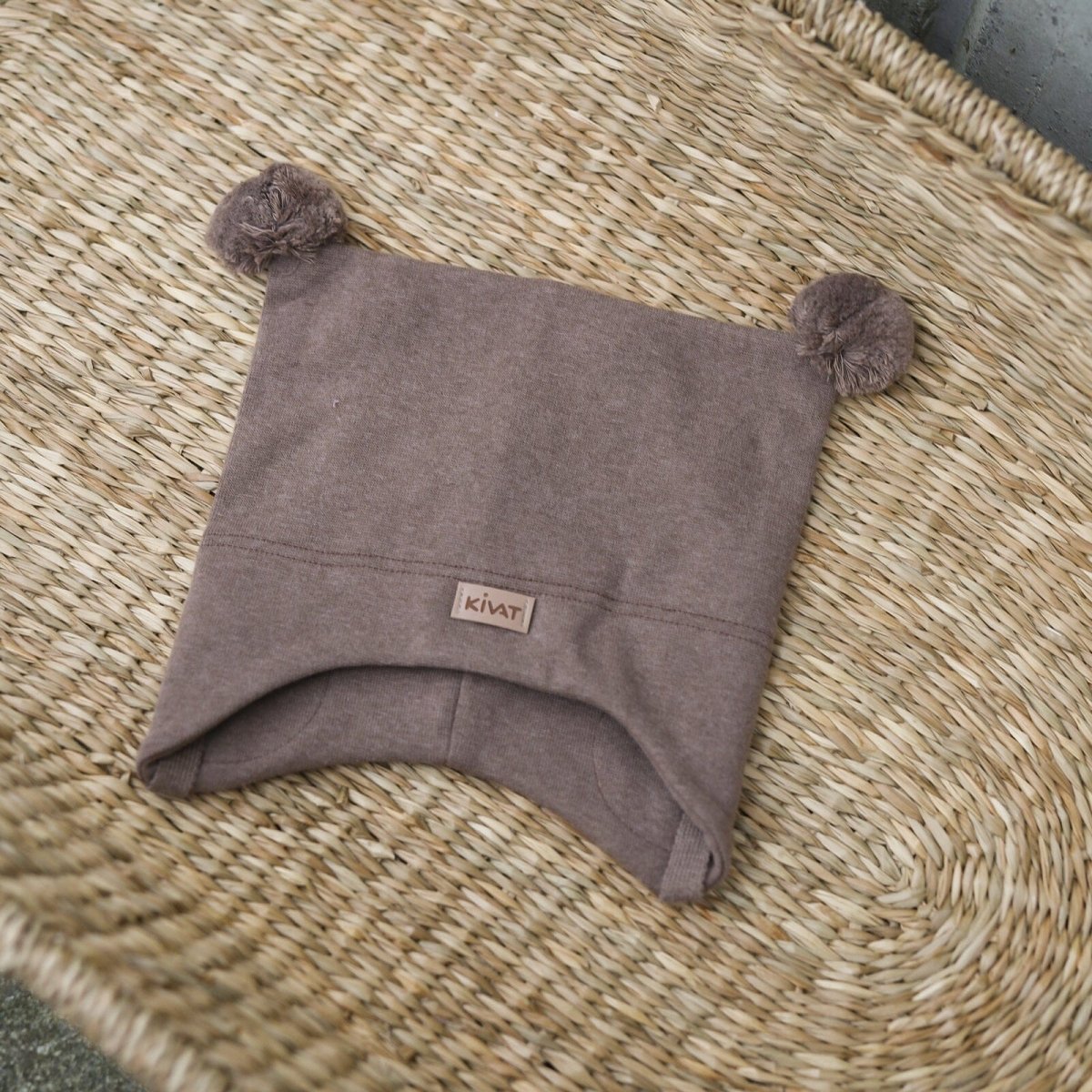 KIVAT Vårlue m/vindstopper - Melert Brun | Torgunns Barneklær AS