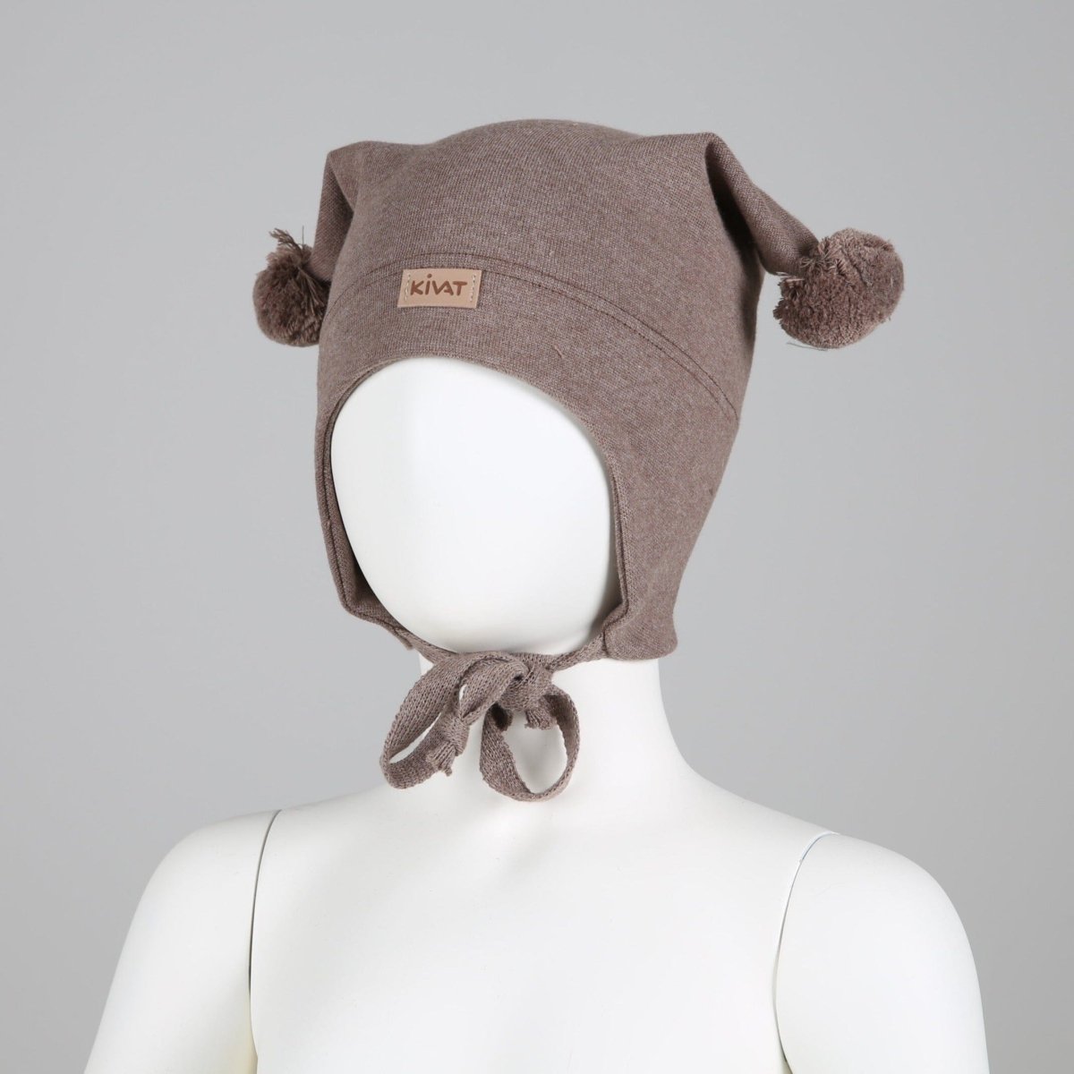 KIVAT Vårlue m/vindstopper - Melert Brun | Torgunns Barneklær AS